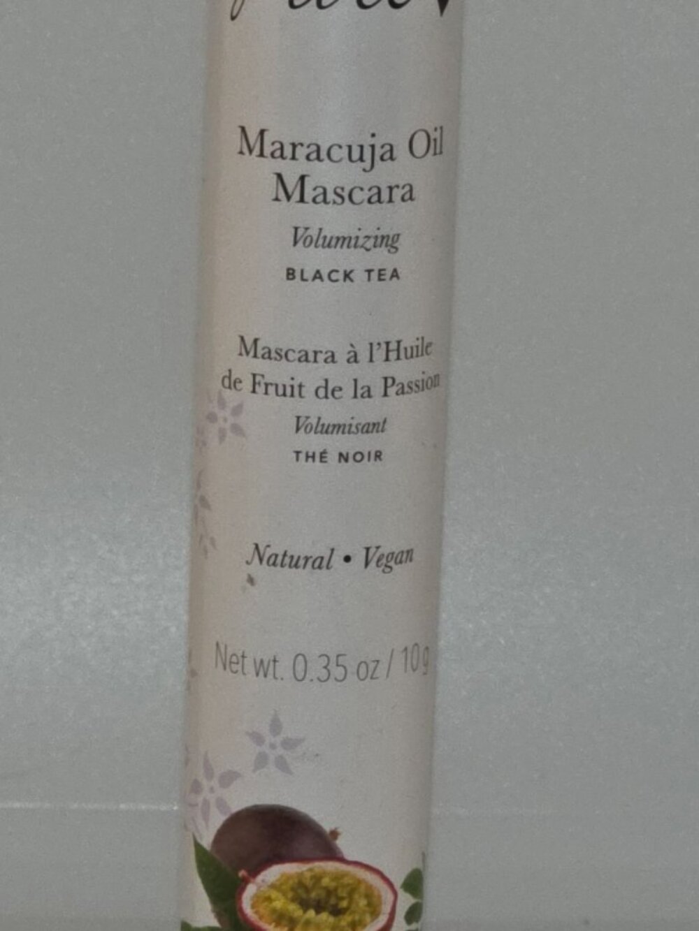 100% PURE, Maracuja Oil Mascara, Black Tea,Factory Sealed